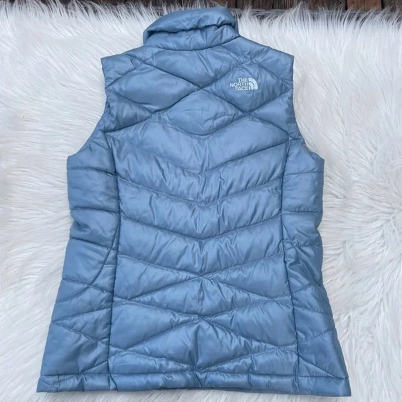 The North Face Women’s Blue 550 Down Filled Quilted Puffer Vest XS - Picture 3 of 11
